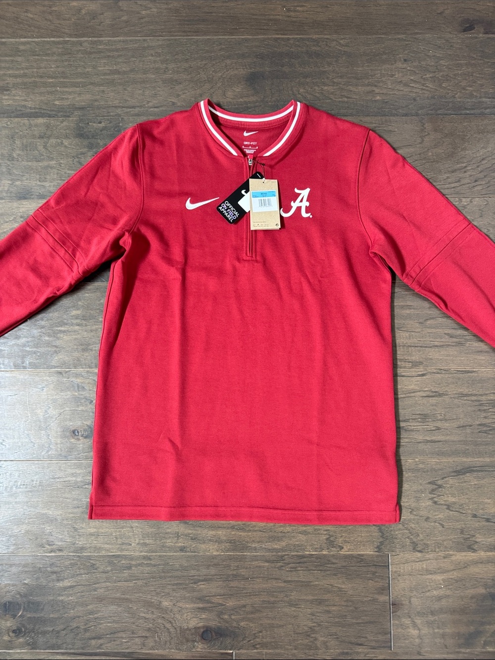 Nike Red Alabama 'A' Quarter-Zip Sweatshirt
